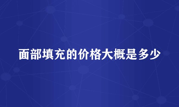 面部填充的价格大概是多少