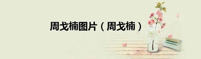 周戈楠图片（周戈楠）