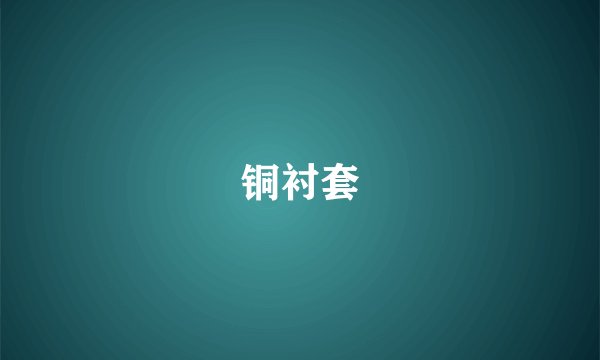 铜衬套