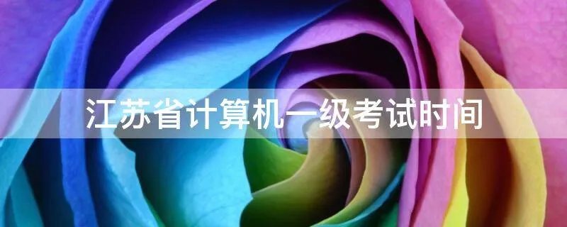 江苏省计算机一级考试时间