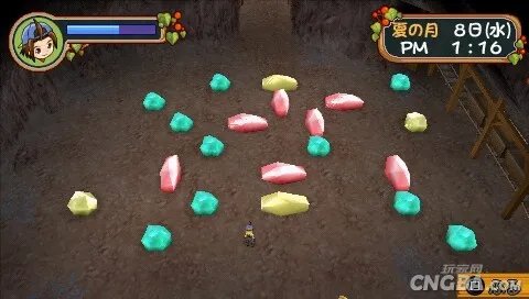 PSP《牧场物语:蜜糖村和大家的心愿》矿场攻略