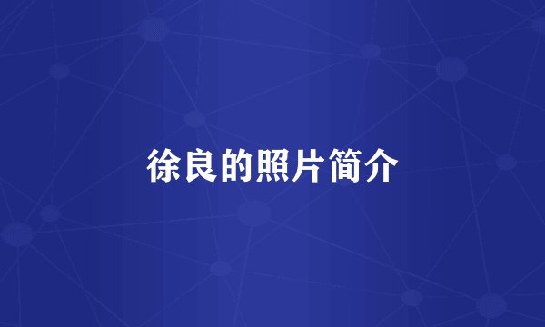 徐良的照片简介