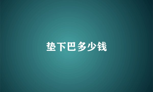 垫下巴多少钱