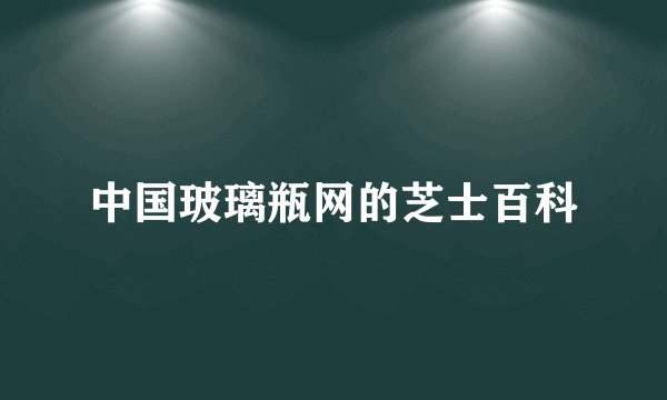中国玻璃瓶网的芝士百科