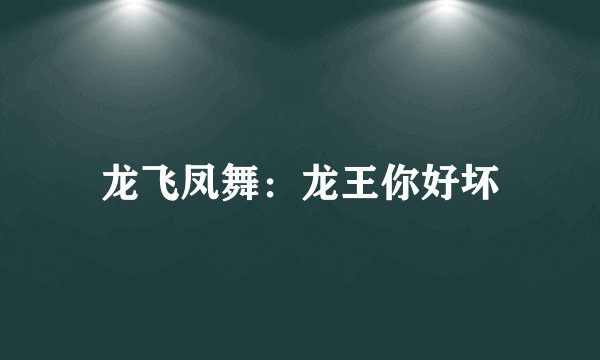 龙飞凤舞：龙王你好坏
