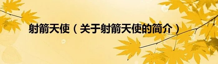 射箭天使（关于射箭天使的简介）