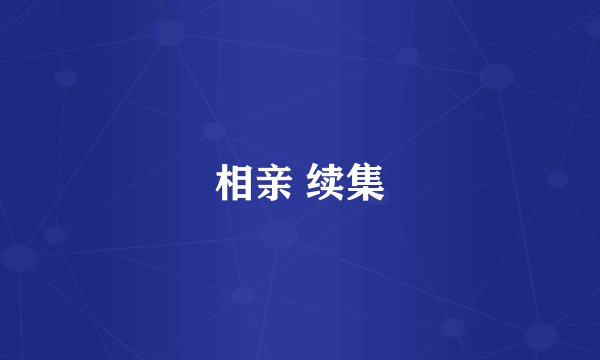 相亲 续集