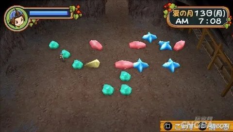 PSP《牧场物语:蜜糖村和大家的心愿》矿场攻略