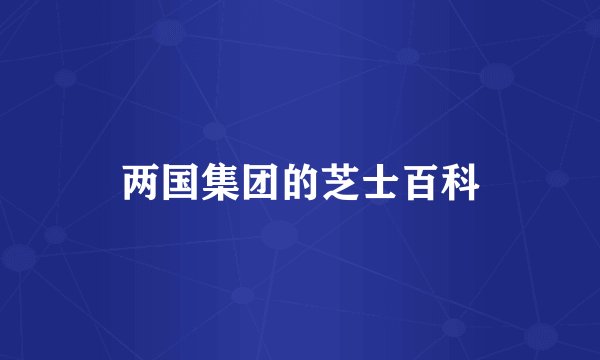 两国集团的芝士百科