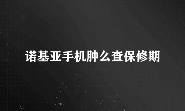 诺基亚手机肿么查保修期