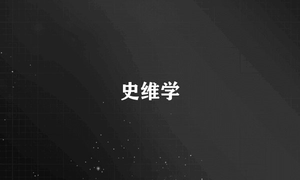 史维学