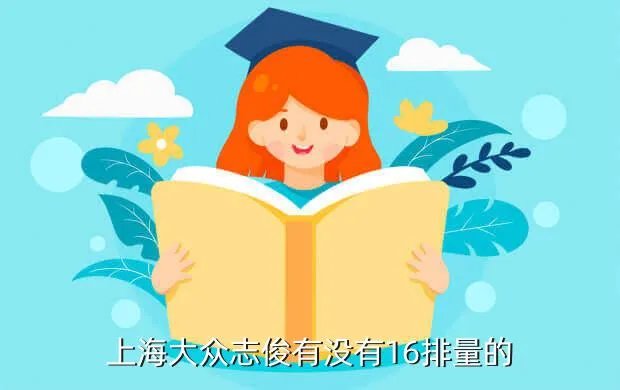 志俊1 6，上海大众志俊有没有16排量的