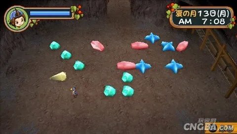 PSP《牧场物语:蜜糖村和大家的心愿》矿场攻略