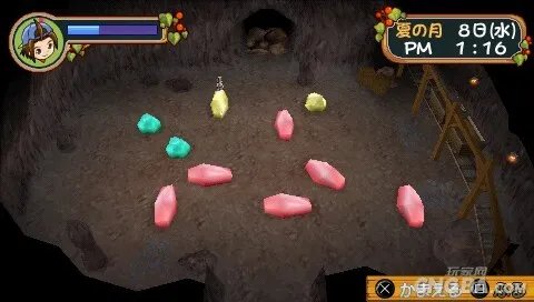 PSP《牧场物语:蜜糖村和大家的心愿》矿场攻略