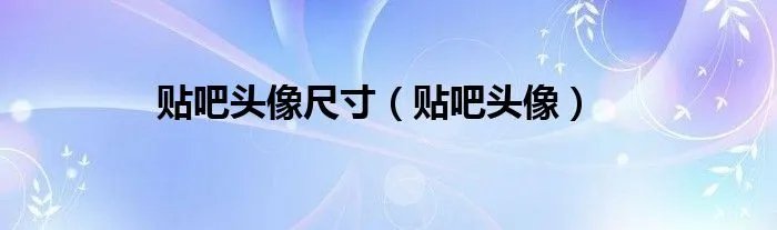 贴吧头像尺寸（贴吧头像）
