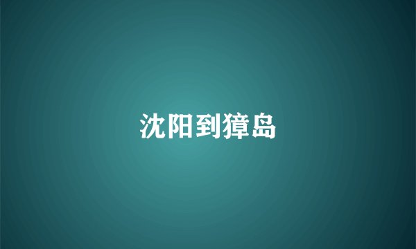 沈阳到獐岛