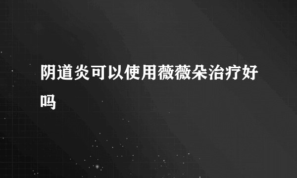 阴道炎可以使用薇薇朵治疗好吗