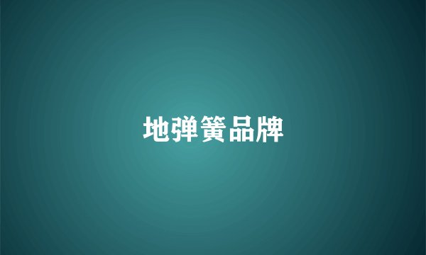 地弹簧品牌