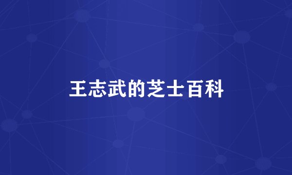 王志武的芝士百科