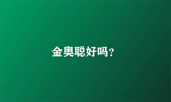 金奥聪好吗？