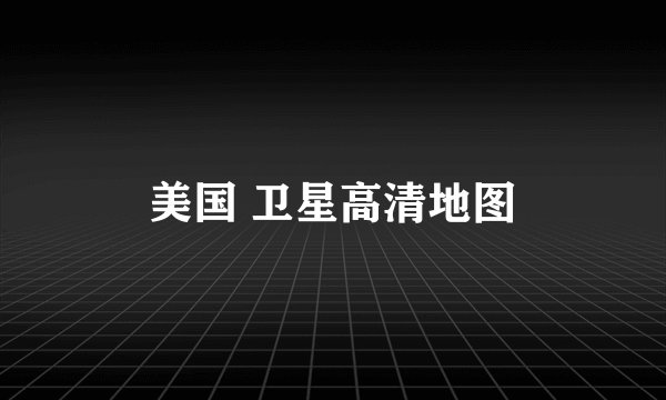 美国 卫星高清地图