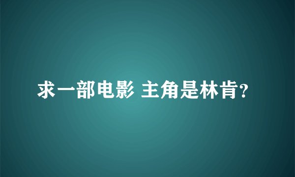 求一部电影 主角是林肯？