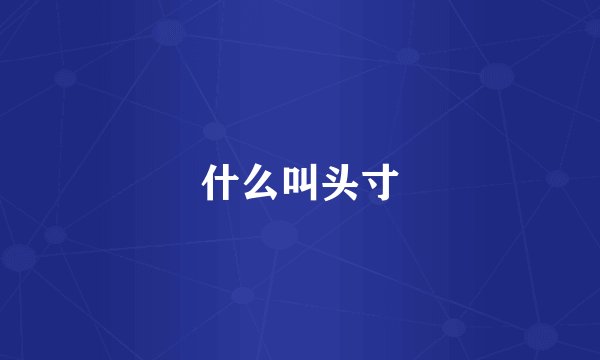什么叫头寸