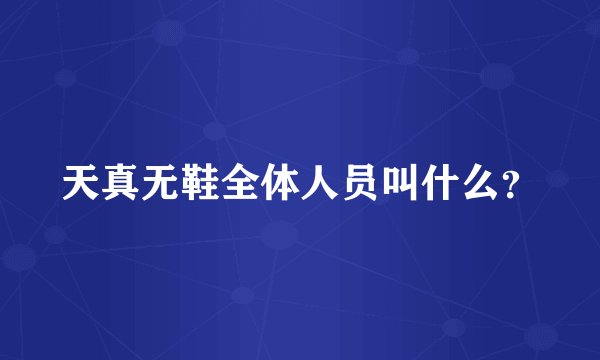 天真无鞋全体人员叫什么？
