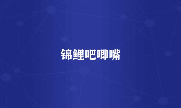 锦鲤吧唧嘴