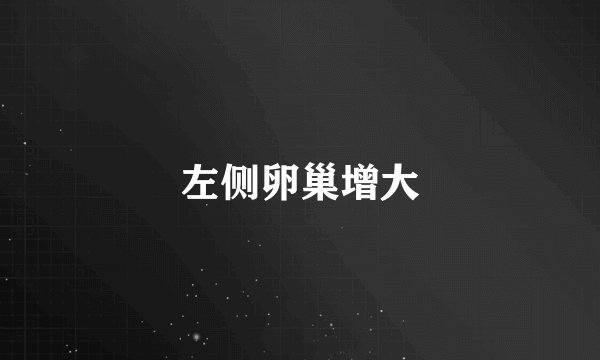 左侧卵巢增大