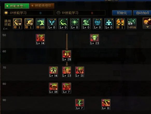 DNF巴卡尔女散打刷图加点