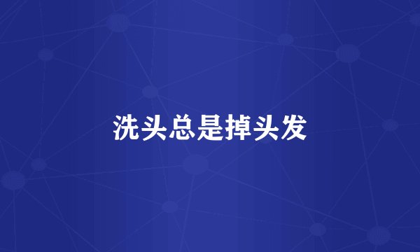 洗头总是掉头发