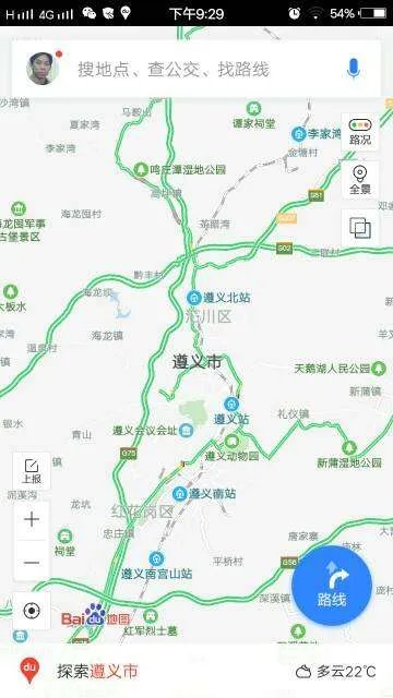 遵义市区地图