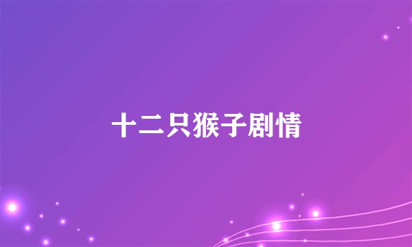 十二只猴子剧情