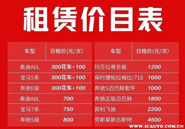 租婚车大概多少钱一天