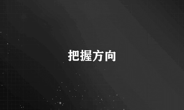 把握方向
