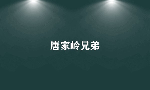 唐家岭兄弟