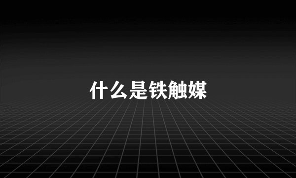什么是铁触媒