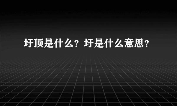圩顶是什么？圩是什么意思？