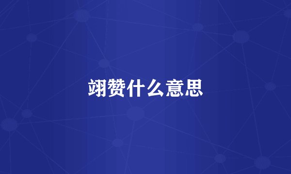 翊赞什么意思