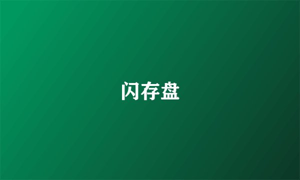 闪存盘
