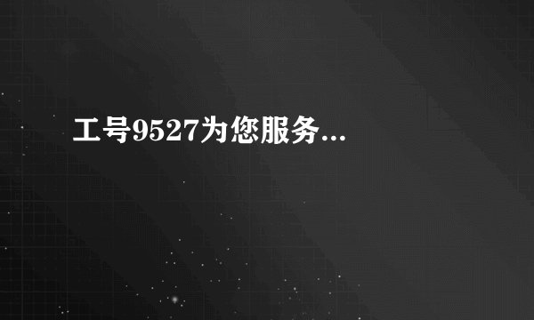 工号9527为您服务...