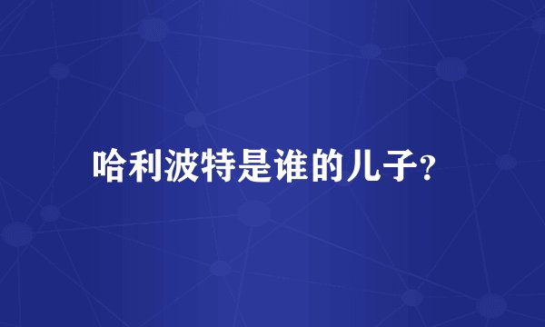 哈利波特是谁的儿子?