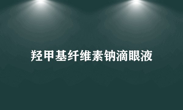 羟甲基纤维素钠滴眼液