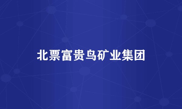 北票富贵鸟矿业集团