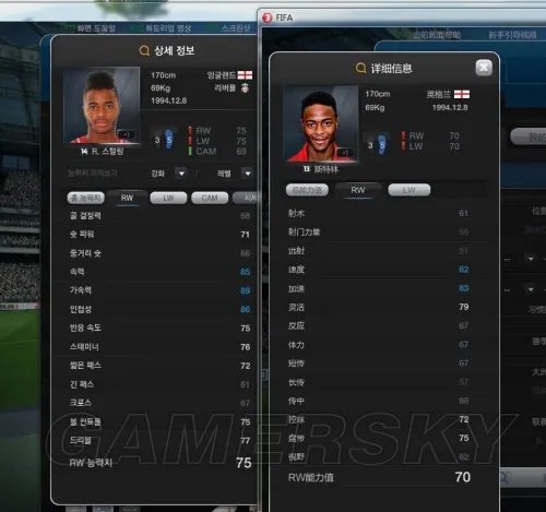 FIFA Online3 14赛季球员卡与13卡数据对比图鉴第二弹 韩服14卡球员数据变动