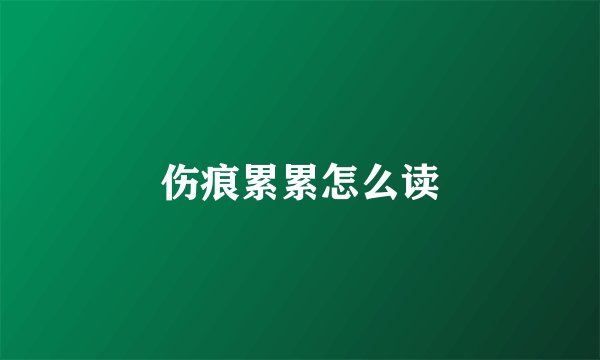 伤痕累累怎么读