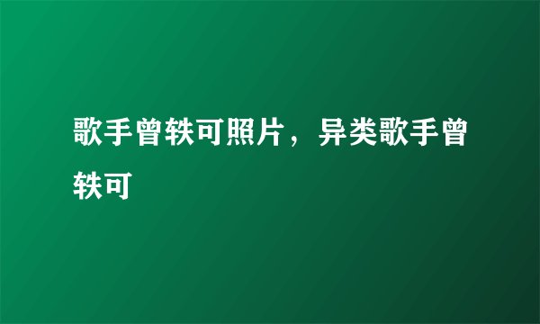 歌手曾轶可照片，异类歌手曾轶可