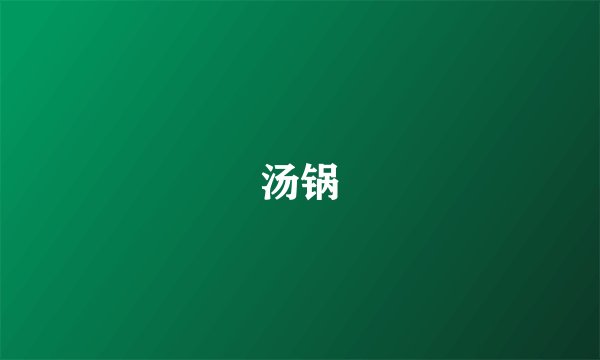汤锅