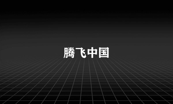 腾飞中国
